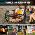 VEVOR Folding Campfire Grill, Heavy Duty Steel Mesh Grate, 22.4" Portable Camping Grates Over Fire Pit, Camp Fire Cooking Equipment with Legs Carrying Bag, Grilling Rack for Outdoor Open Flame Cooking 🍁 All In One Marketplace Canada