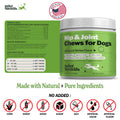 Deley Naturals Hip and Joint Supplement for Dogs - Glucosamine Chondroitin MSM & Collagen for Dogs - Dog Joint Supplement, Smaller Chews, Low Calories, Same Ingredients - 120 Chicken Flavor Chews 🍁 All In One Marketplace Canada