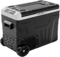 EUHOMY 12 Volt Refrigerator, 47QT(45L) Dual Zone Electric Cooler, Portable Freezer 12V/24V DC 110-240V AC, 12V Fridge -4℉~68℉, 12V Cooler with Wheels & Basket for Travel, Truck, Boat, Camping 🍁 All In One Marketplace Canada
