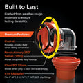Camco 39736 RhinoFLEX Elbow and 4-in-1 Adapter with Swivel Bayonet Fitting, Orange/Clear 🍁 All In One Marketplace Canada