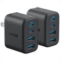 Anker Zolo USB C Charger Block, 2-Pack 4-Port Wall Adapter with 50W Max Output, 2 USB-C and 2 USB-A, Compact and Stable Design, for iPhone 17/16 Series, MacBook, iPad, Pixel, Galaxy, and More (Black) 🍁 All In One Marketplace Canada
