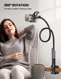 Phone Holder Bed Gooseneck Mount - Lamicall Cell Phone Stand Clamp Clip for Desk, Flexible Lazy Long Arm Headboard Bedside for iPhone 13 14 15 16 17 Pro Max Mini Plus, S24 S25 Ultra, 4-7" Smartphones 🍁 All In One Marketplace Canada