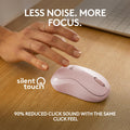 Logitech M240 Silent Bluetooth Mouse, Wireless, Compact, Portable, Smooth Tracking, 18-Month Battery, for Windows, macOS, ChromeOS, Compatible with PC, Mac, Laptop, Tablets - Rose 🍁 All In One Marketplace Canada