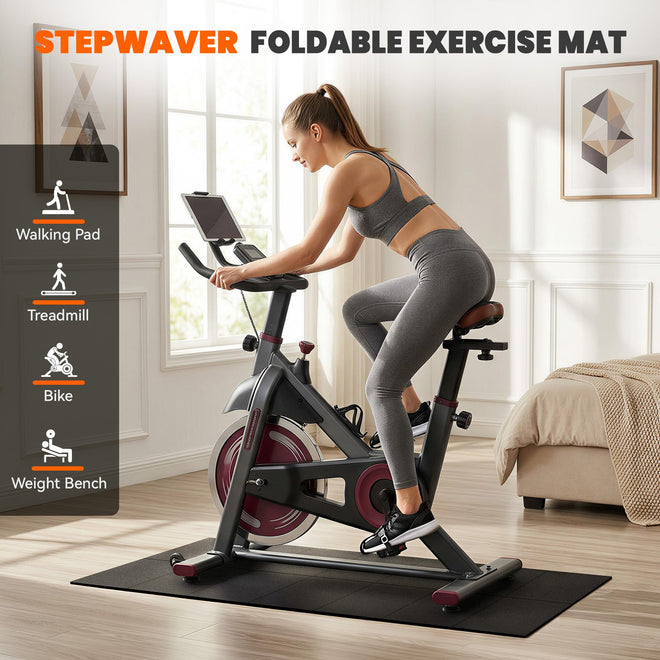 Stepwaver Walking Pad Mat for Carpet, Treadmill Mat for Hardwood Floors, High Density, 1/4 Thickness, Foldable, Floor Protection for Bike, Elliptical, Treadmill 🍁 All In One Marketplace Canada