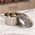 Lagostina Moderna 12-Piece Stainless Steel Cookware Set, Commercial Capsule Base, Induction Safe Pots and Pan Set Includes Saucepan, Casserole, Dutch Oven & Lids, Oven Safe up to 400°F / 204ºC 🍁 All In One Marketplace Canada