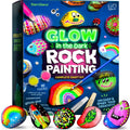 Kids Rock Painting Kit - Glow in The Dark - Arts & Crafts Christmas Gifts for Boys and Girls Ages 4-12 - Craft Activities Kits - Creative Art Toys for 4, 5, 6, 7, 8, 9, 10, 11 & 12 Year Old Kids (Glow In The Dark) 🍁 All In One Marketplace Canada