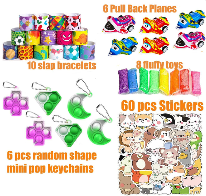 124 Pcs Party Favors for Kids, Goodie Bag Items, Loot Bag Fillers, Pinata Filler, Treasure Box Toys for kids Classroom Prizes, Treasure Chest, Easter Basket Egg Fillers Birthday Gifts 🍁 All In One Marketplace Canada