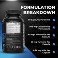 Nutratology® Glucosamine Joint Supplement with Chondroitin, MSM & Turmeric | Canadian-Made | Joint Pain Relief Supplements - 1500MG Glucosamine - Supports Healthy Joints & Cartilage - 90 Capsules 🍁 All In One Marketplace Canada