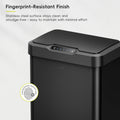 EKO Mirage-T 50 Liter / 13.2 Gallon Touchless Rectangular Motion Sensor Trash Can, Brushed Stainless Steel Finish 🍁 All In One Marketplace Canada