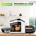 Nutrichef 5.8 Quart Air Fryer | 8-1 Preset Cook Modes | Transparent Fry Bowl for Best Cooking Results | Cook Shrimp, Steak, Fries, Wings, Chicken & More | Precise Temperature Control & Time | White 🍁 All In One Marketplace Canada