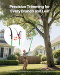 VEVOR Manual Pole Saw, 3.87-27 ft Extendable Pole Tree Pruner with Scissors, Sharp 65Mn Steel Blade, Lightweight Fiberglass Handle Pole, for High Branch Trimming, Pruning Tool for Palms and Shrubs 🍁 All In One Marketplace Canada