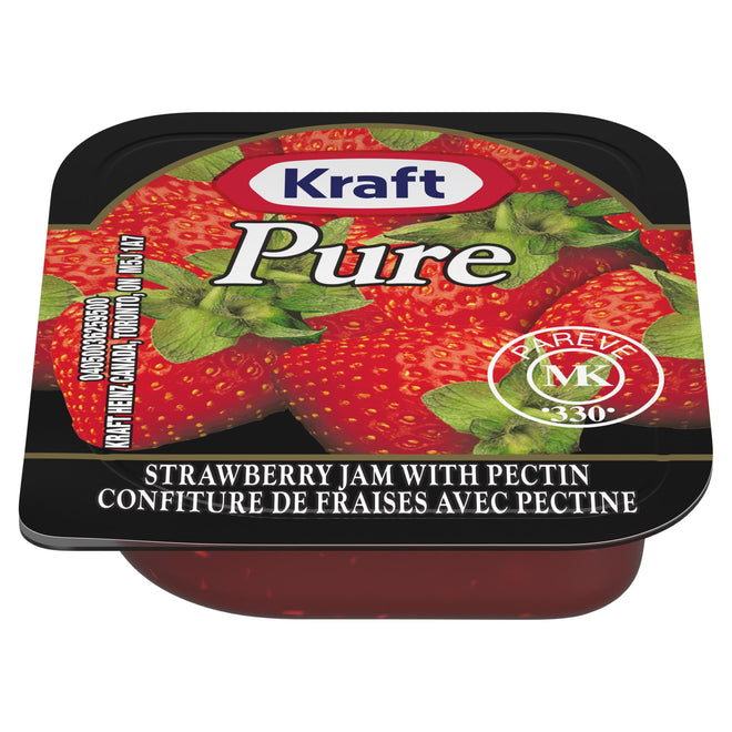 Kraft Pure Strawberry Jam with Pectin (140 x 10 mL Cups) 🍁 All In One Marketplace Canada