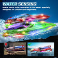 DEERC 2 Pack 13 inch Remote Control Boat for Kids, 4 Batteries, 2.4Ghz RC Racing Boat with LED Lights for Pools and Lakes, Water Summer Toy Gift 🍁 All In One Marketplace Canada