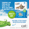 Catit Go Natural Pea Husk Multi-Cat Clumping Cat Litter, Vanilla, 6.4 kg, Dust Free & Lightweight Cat Litter, Cat Liter, Cat Litter Clumping, Bentonite Clay 🍁 All In One Marketplace Canada