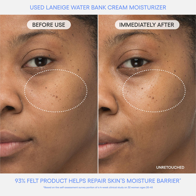 LANEIGE Water Bank Blue Hyaluronic Cream Moisturizer: Hydrating Korean Face Cream with Squalane & Ceramide for Skin Barrier Support, Dermatologist-Tested 🍁 All In One Marketplace Canada