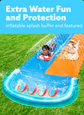 JOYIN 22.5ft Water Slides and 2 Bodyboards, Lawn Slide Summer Slip Waterslides Toy with Build in Sprinkler for Backyard Outdoor Water Fun for Kids 🍁 All In One Marketplace Canada