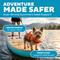 Outward Hound Granby Splash Dog Life Jacket with Handle, Reflective Floating Vest for Swimming & Boating, Maximum Buoyancy, All Skill Levels, Extra-Small Dogs & Puppies (11–15" Girth), Orange, X-Small 🍁 All In One Marketplace Canada