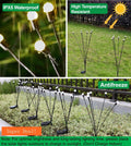 SIOTMERA 4Count Solar Lights Outdoor Waterproof IPX5, Solar Garden Lights, Wind Swaying Firefly Lights, Christmas Lights Outdoor, for Yard Lawn Pathway Decoration Lighting, 6LED WarmYellow 🍁 All In One Marketplace Canada