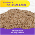 Kinetic Sand, 3lbs Beach Play Sand, Moldable Sensory Toys for Kids, Resealable Bag (Packaging May Vary), for Ages 3 and up 🍁 All In One Marketplace Canada