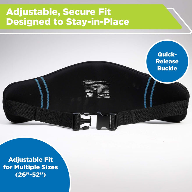 New Aqua Water Fitness Deluxe Flotation Belt – Adult Aquatic Swim Belt for Water Aerobics and Other Pool Exercise – Black/Blue 🍁 All In One Marketplace Canada