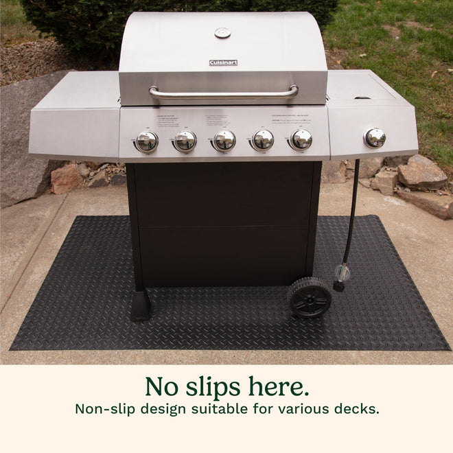 Cuisinart Premium Deck and Grill Mat, 65" x 36", Non-Slip Rubber Mat for BBQ, All Season Protection for Patio, Deck and Porch (CGMT-300C) 🍁 All In One Marketplace Canada