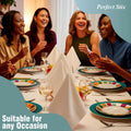 Perfect Stix White Dinner Napkin-300 2-Ply White Dinner Napkins, 0.1" Height, 17" width, 15" Length (Pack of 300) 🍁 All In One Marketplace Canada