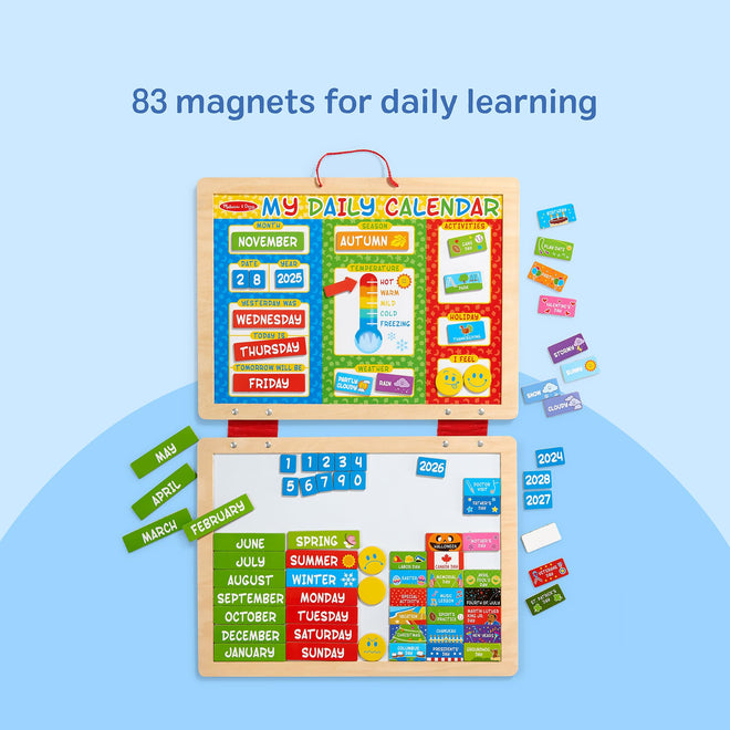 Melissa & Doug My First Daily Magnetic Calendar, Classroom Calendar for Kids Activities with Weather & Seasons, Preschool Toys for Girls & Boys Ages 4+ 🍁 All In One Marketplace Canada
