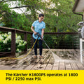 Kärcher K1800PS Max 2250 PSI Electric Pressure Washer with 3 Spray Nozzles - Great for Cleaning Cars, Siding, Driveways, Fencing and More - 1.2 GPM 🍁 All In One Marketplace Canada