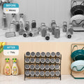 Vtopmart Spice Rack Organizer for Cabinet, 4 Tier Spice Organizer with 28 Empty Spice Jars and 432 Blank Labels, Seasoning Organization for Countertop, Cabinet, Kitchen, Pantry, Cupboard 🍁 All In One Marketplace Canada