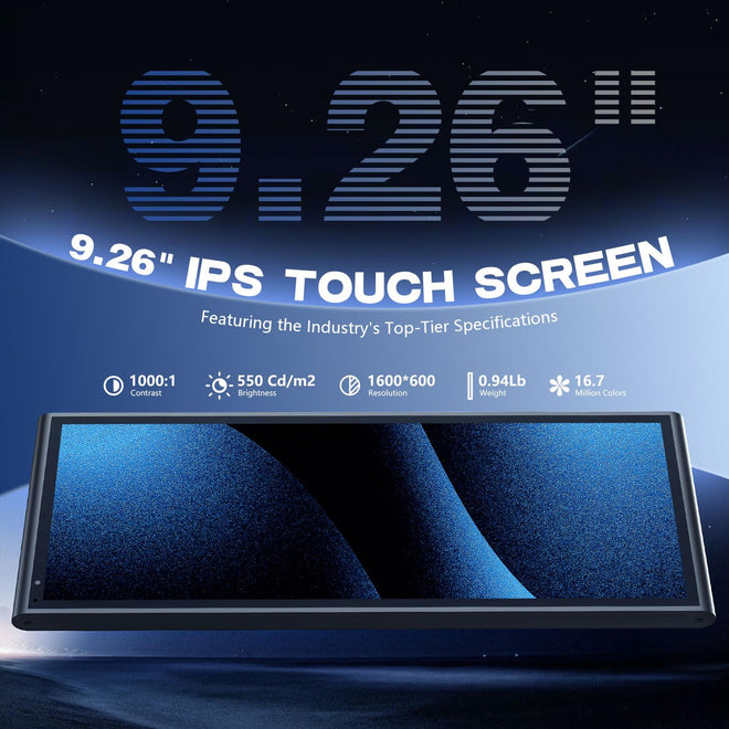 9.26" Carplay Screen for Car, Wireless Portable Car Play Screen for Apple CarPlay & Android Auto, OTA Updates, Backup Camera, Bluetooth 5.0, Mirror Link, Voice Control, GPS Navigation, FM 🍁 All In One Marketplace Canada