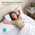 Utopia Bedding Queen Bed Sheets - 4 Piece Queen Size Cooling Sheet Set - Hotel Luxury Soft Breathable Microfiber, Oeko-TEX, Deep Pocket Easy Fit & Care, Fade & Wrinkle Resistant, White 🍁 All In One Marketplace Canada