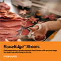 Fiskars RazorEdge Fabric Scissors - 8" Heavy Duty Fabric Shears with SoftGrip Ergonomic Handle, Premier Grade Stainless Steel Blades 🍁 All In One Marketplace Canada