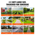 VEVOR Weed Barrier Landscape Fabric, 4*50FT Heavy Duty Garden Weed Fabric, Woven PP Weed Control Fabric, Driveway Fabric, Geotextile Fabric for Landscaping, Ground Cover, Weed Blocker Weed Mat, Black 🍁 All In One Marketplace Canada