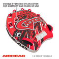 AirHead G-Force 3 Towable 1-3 Rider Tube for Boating and Water Sports, Heavy Duty Full Nylon Cover with Zipper, EVA Foam Pads, and Patented Speed Safety Valve for Easy Inflating & Deflating 🍁 All In One Marketplace Canada