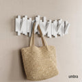 Umbra Sticks Wall-Mounted Coat Rack Rail Hook with 5 Retractable Pegs – Modern, Space-Saving Storage Organizer, White 🍁 All In One Marketplace Canada