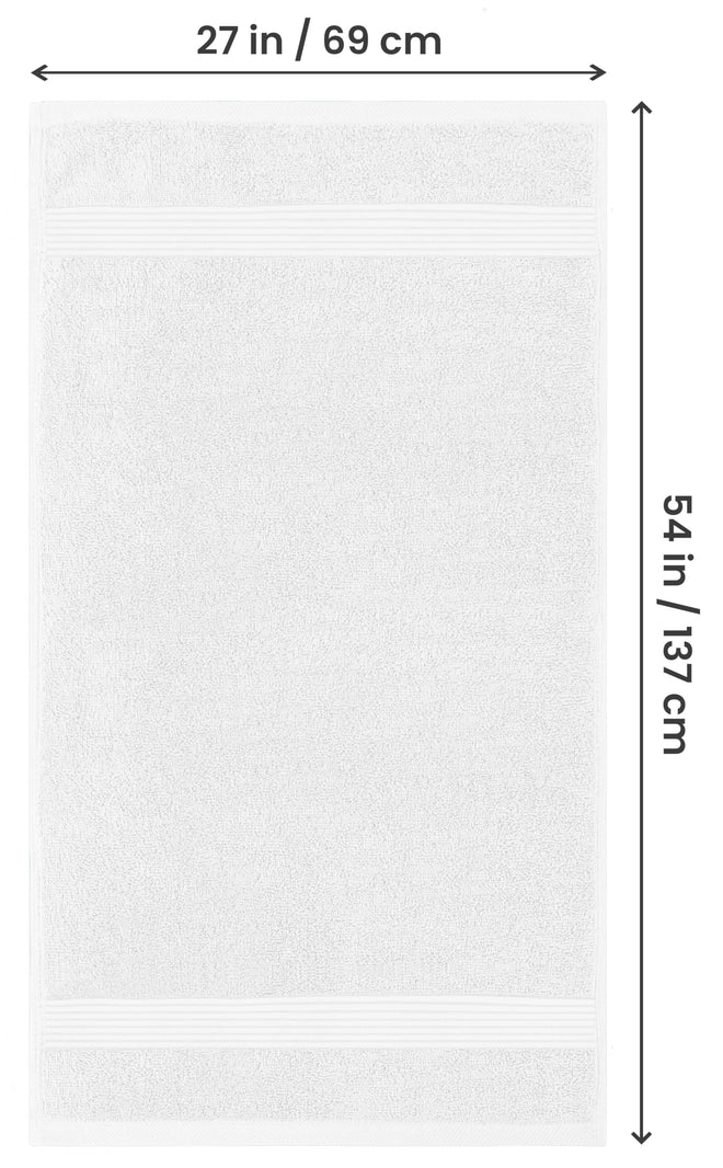 Utopia Towels Premium 100% Combed Ring Spun Cotton Bath Towels, Ultra Soft and Highly Absorbent, 27 by 54 inches, Large Bath Towels, 4 Pack, White 🍁 All In One Marketplace Canada
