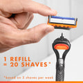 Gillette Fusion 5 Blades Refill, Razor Blades Men, 10 Fusion5 + 2 ProGlide Razors refills, 5-Blade Cartridges, 12 Total Refills 🍁 All In One Marketplace Canada