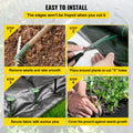 VEVOR 6FTx300FT Premium Weed Barrier Fabric Heavy Duty 2.4OZ, Woven Weed Control Fabric, High Permeability Good for Flower Bed, Geotextile Fabric for Underlayment, Polyethylene Ground Cover 🍁 All In One Marketplace Canada
