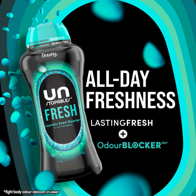 Downy Unstopables In-Wash Laundry Scent Booster Beads, Fresh, 853 Grams 🍁 All In One Marketplace Canada