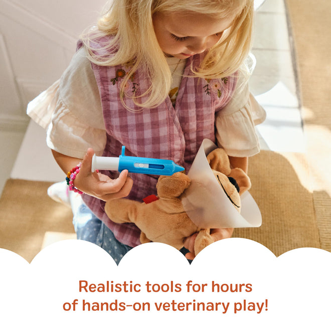Melissa & Doug Examine and Treat Pet Vet Play Set, 24-Piece Animal Doctor Playset with Dog & Cat Plushies, Pet Doctor Kit & Accessories, Preschool Toys for Girls & Boys Ages 3+ 🍁 All In One Marketplace Canada