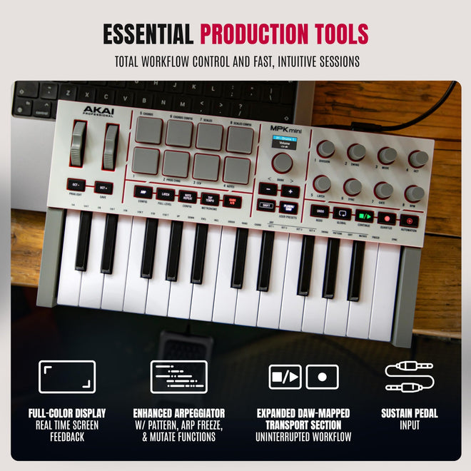 Akai Professional MPK Mini IV 25-Key USB-C MIDI Keyboard Controller, Grey 🍁 All In One Marketplace Canada