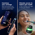 Oral-B iO Deep Clean + Protect Rechargeable Electric Toothbrush, White with Visible Pressure Sensor, 5 Cleaning Settings, 2 Min Timer, an iO Series 7 Toothbrush, 2 Replacement Brush Heads, and Charging Travel Case 🍁 All In One Marketplace Canada