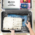 Travel Vacuum Bags for Clothing with Rechargeable Electric Pump, Compression Packing Cubes Organizer Storage for Luggage Suitcase, Space Saver Seal Bags for Vacation Cruise, 18 Combo 🍁 All In One Marketplace Canada