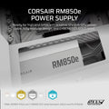 CORSAIR RM850e (2025) Fully Modular Low-Noise ATX Power Supply with 12V-2x6 Cable – ATX 3.1 & PCIe 5.1 Compliant, Cybenetics Gold Efficiency, 105°C-Rated Capacitors, Modern Standby Mode – White 🍁 All In One Marketplace Canada