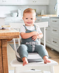 Skip Hop Booster Seat for Dining Table, Sleek Seat Booster, Grey/White 🍁 All In One Marketplace Canada