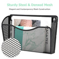 EASEPRES 3 Pack Mesh Wall Mounted File Holder Organizer Metal Hanging Vertical Paper Mails Rack Storage Wire Single Document Filling Holder Pocket for Office and Home, Black 🍁 All In One Marketplace Canada