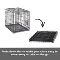 MidWest Homes for Pets 42-Inch New World Crate for Large Breeds, 71-90 lbs, Single Door Folding Dog Crate, Leak-Proof Tray & Secure Latch, Portable, Durable & Easy to Assemble 🍁 All In One Marketplace Canada