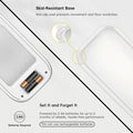 EKO Automatic Bathroom Trash Can with Lid, 2.6 Gallon Slim Touchless Garbage Can, Waterproof Motion Sensor Trash Bin for Bathroom, Office, Kitchen, White 🍁 All In One Marketplace Canada