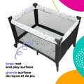 Cosco Kids Funsport® Plus Portable Playard with Full-Size Bassinet, Carry Bag & Wheels – Lightweight, Compact Fold, Breathable Mesh – Twinkle Twinkle 🍁 All In One Marketplace Canada