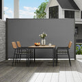 VEVOR Retractable Side Awning, 71''x 138'' Outdoor Privacy Screen, 180g Polyester Water-Proof Retractable Patio Screen, UV 30+ Room Divider Wind Screen for Patio, Backyard, Balcony, Gray 🍁 All In One Marketplace Canada